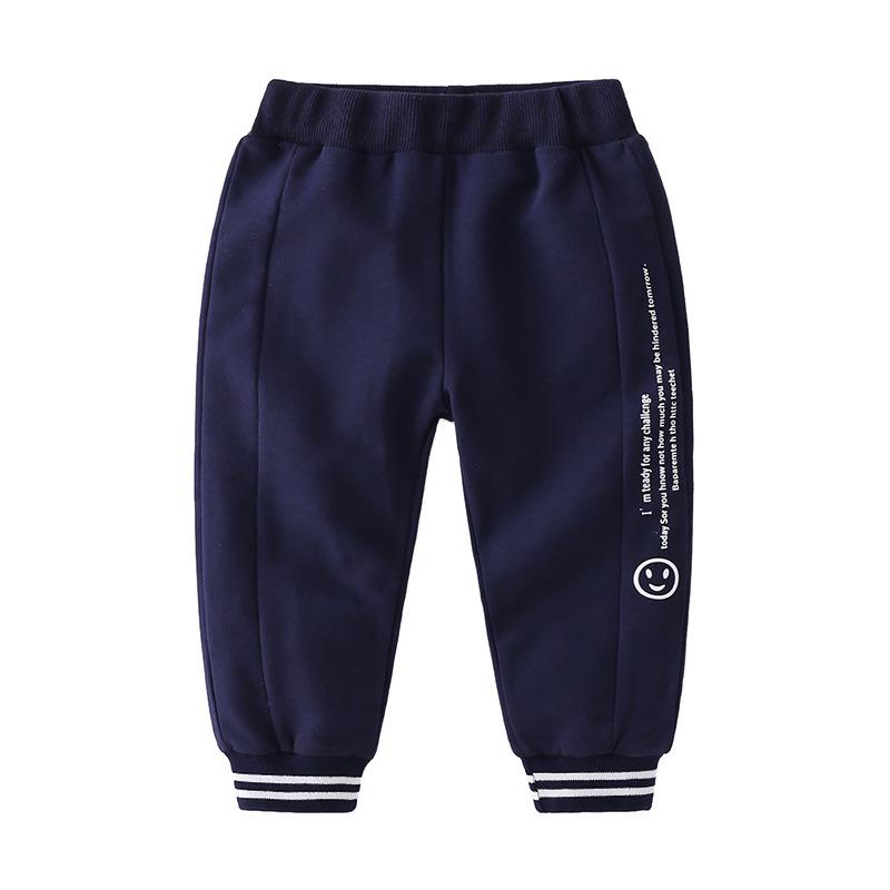 Spring New Boys' Sweatpants Korean Comfortable Slacks Trendy and Energetic English Smiley Pants