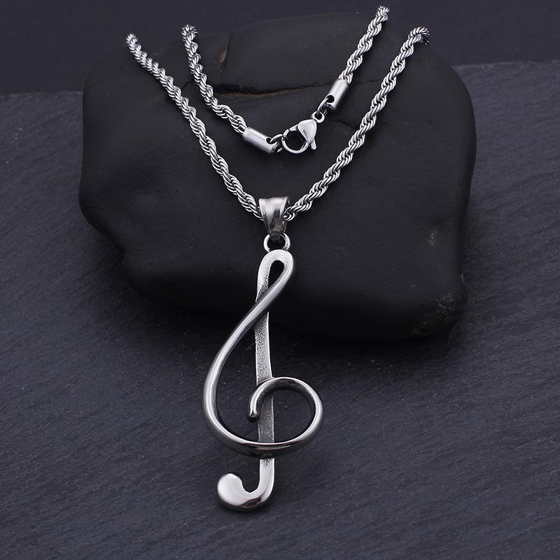 Small Commodity Necklace Titanium Steel Men's Hip -hop Necklace Hanging