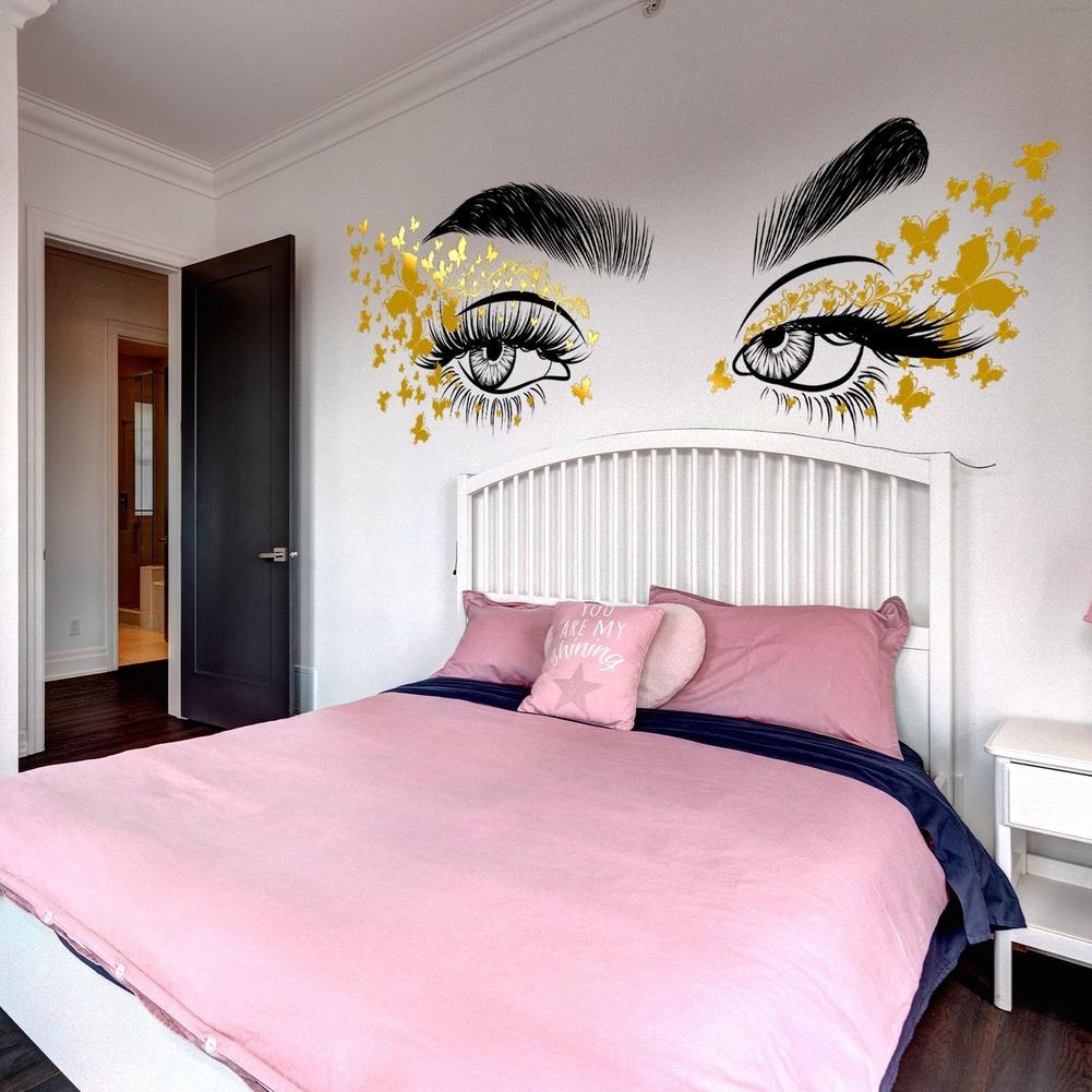 

Metallic Finish Butterfly Eye Wall Stickers Created with Hot Stamping Technology for Home Interior 101 38cm Size China Mainland