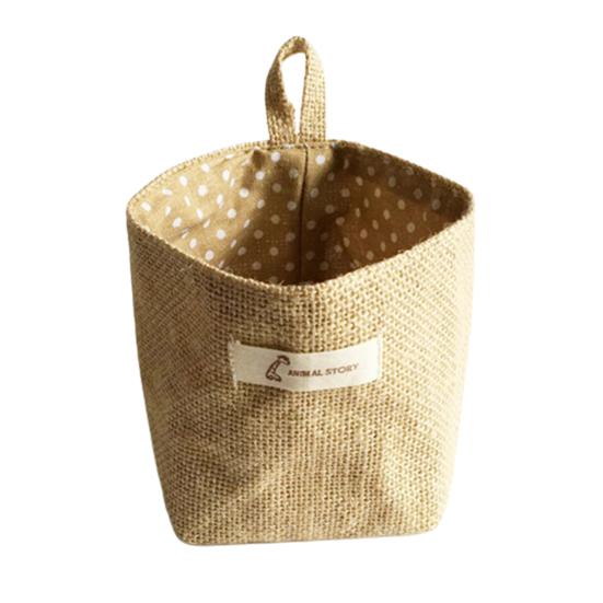 

Сумка для хранения, складная симпатичная мини-корзина для хранения хлопкового белья для дома 1