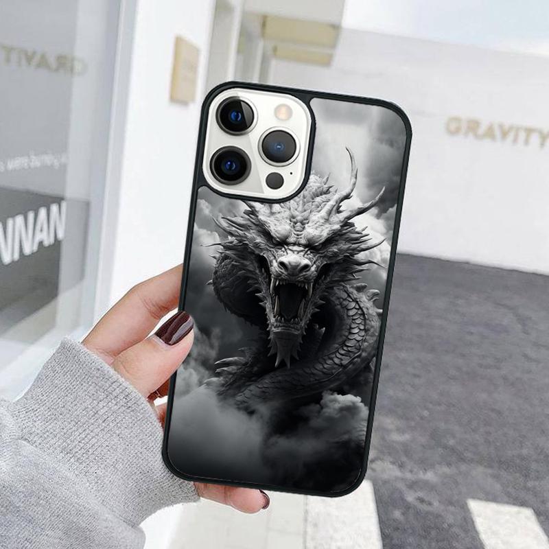 Exquisite Chinese Dragon Flying Phone Case For iPhone 17 Air 15 16 Cover  11 13 14 Pro Max 12 Plus Max Fundas