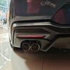 For Ford Mustang 2024 2025 carbonfiber Rear Fog Light Foglight Lamp Cover Trim Foglamp Reflector sticker Exterior Accessories