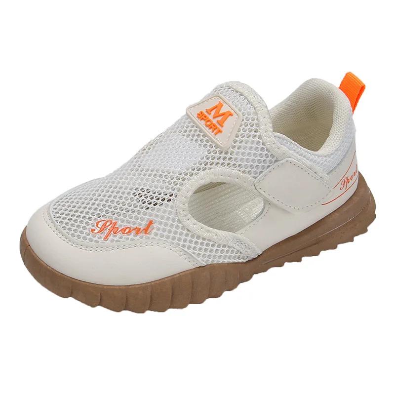 Fashion Sneakers for Boys Summer Sports Sandals Little Girls Hollow Breathable Running Shoes Children Summer Sneaker G06062