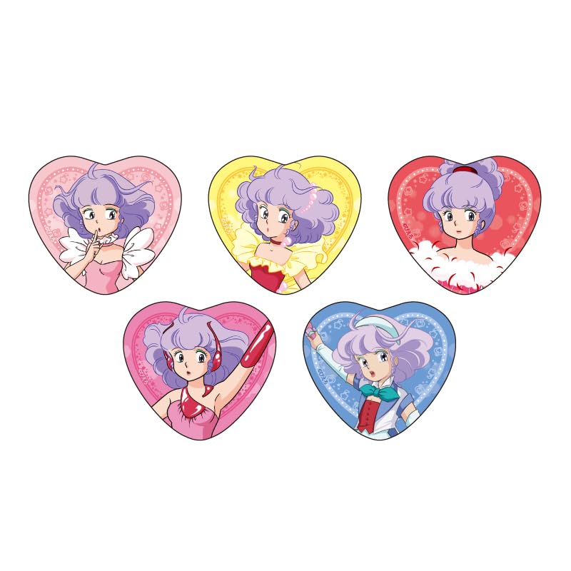 

Magical Angel Creamy Mami 01 [Official Illustration] Heart-shaped Can Badge 5-piece Box