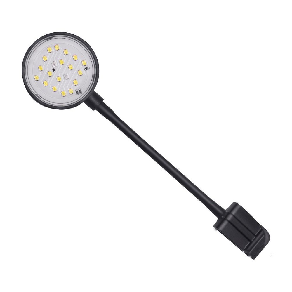 Plastic Fish Tank Plants Grow Light 360 ° Rotation Fish Tank Small Clip Light  Fish Tank