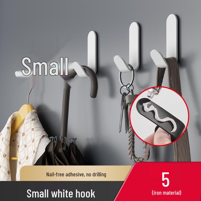 Adhesive Metal Coat and Hat Hook for Bathroom and Doors