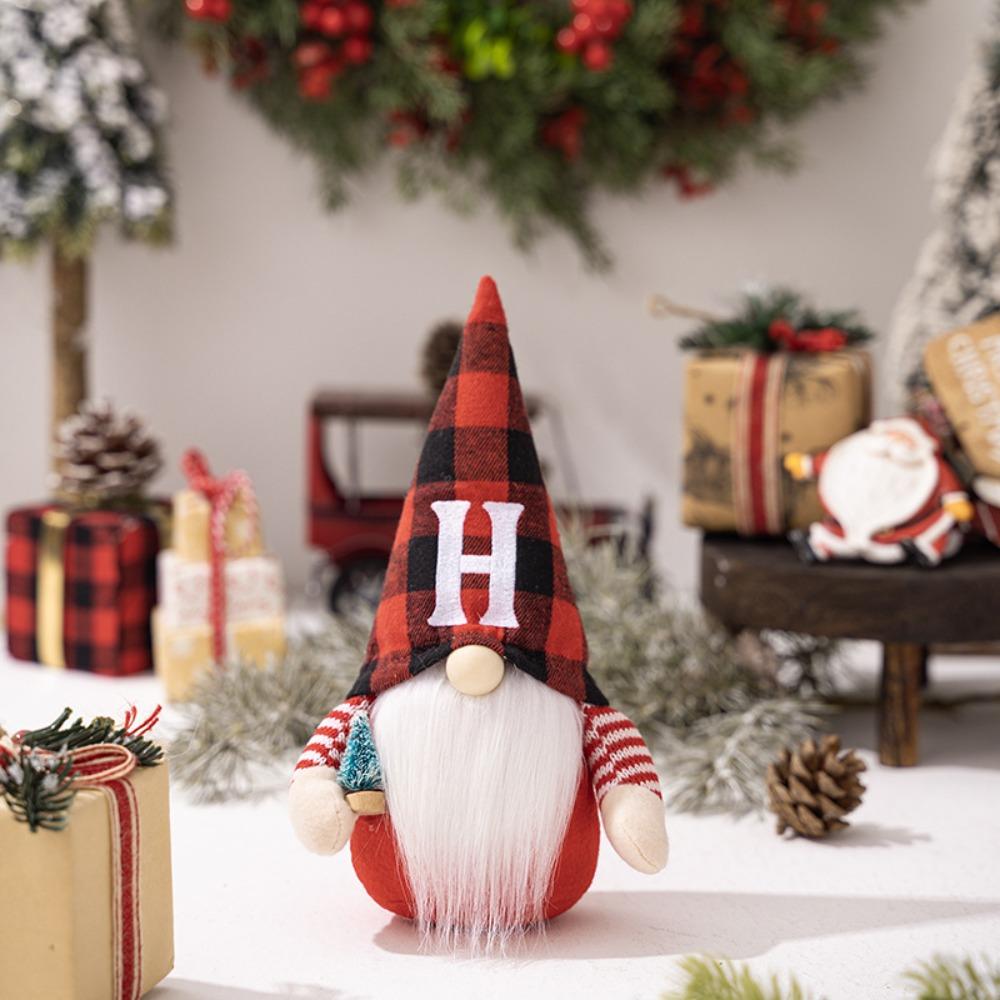 Merry Christmas Gnome Faceless Doll Ornaments Happy New Year Dwarf Doll Figurine  Kid Gifts