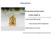 Handmade 999 Sterling Silver Painted Bear Pendant with Braided Rope Bracelet