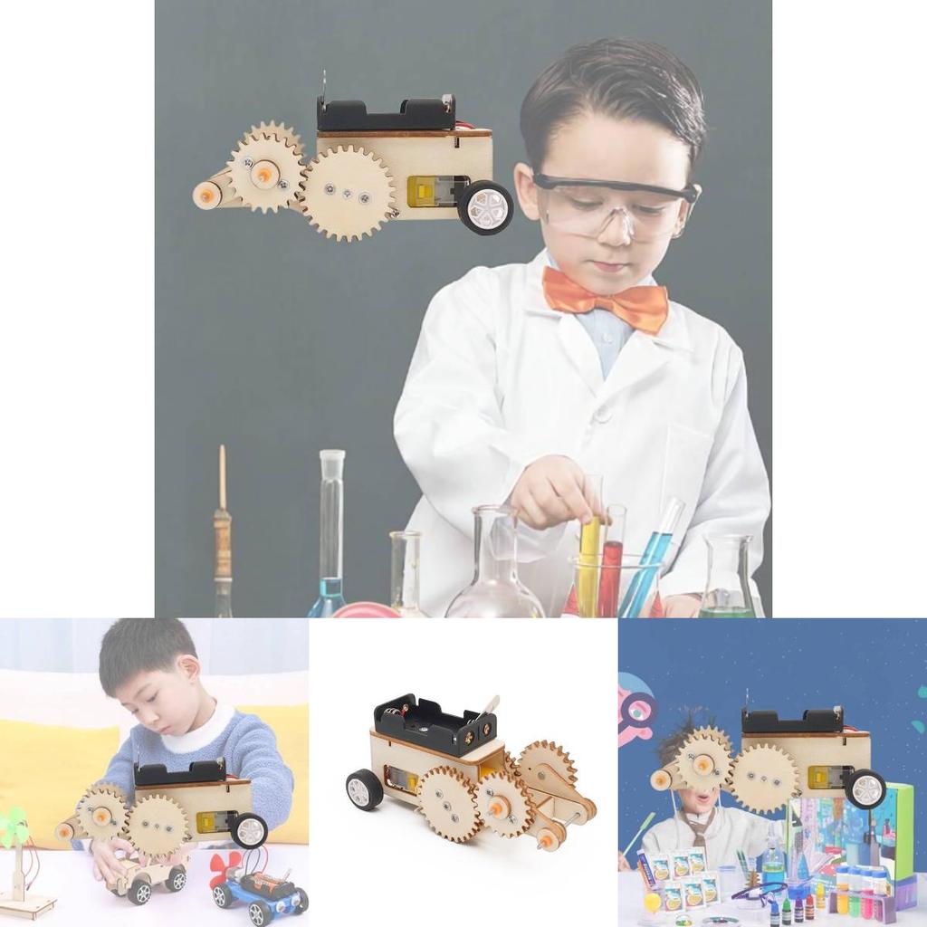 Elementary Student Science Experiment Diy Gear Return Car Handmade Puzzle Children's Technology Assembly Model