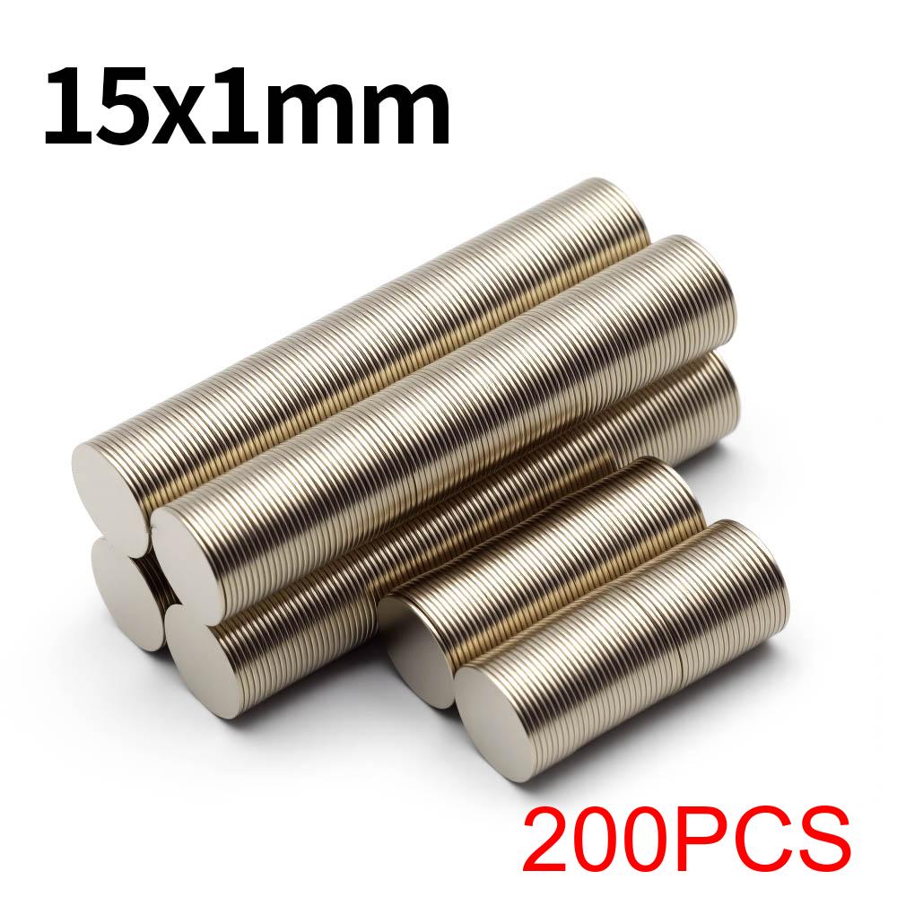 15x1mm Super Strong Neodymium Magnet N35 NdfeB Permanent Magnetic imanes Round Powerful Magnets Refrigerator Magnet