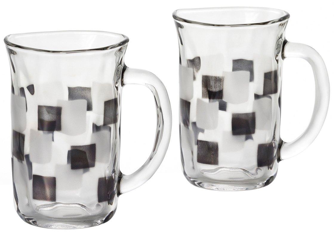 

ADERIA Beer Glasses, 310ml, Creates Creamy Foam, Foam-Making Mug, Monochrome Pair Set, Made in Japan, S-6117