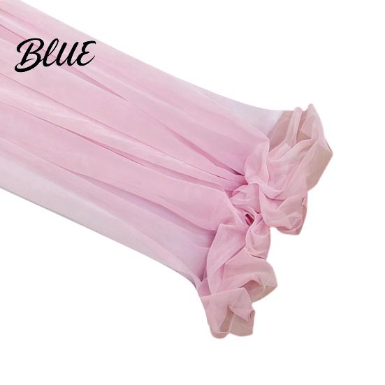 Soft Table Runner Sheer Flowing Runner Chiffon Wedding Elegant Solid Color High Quality