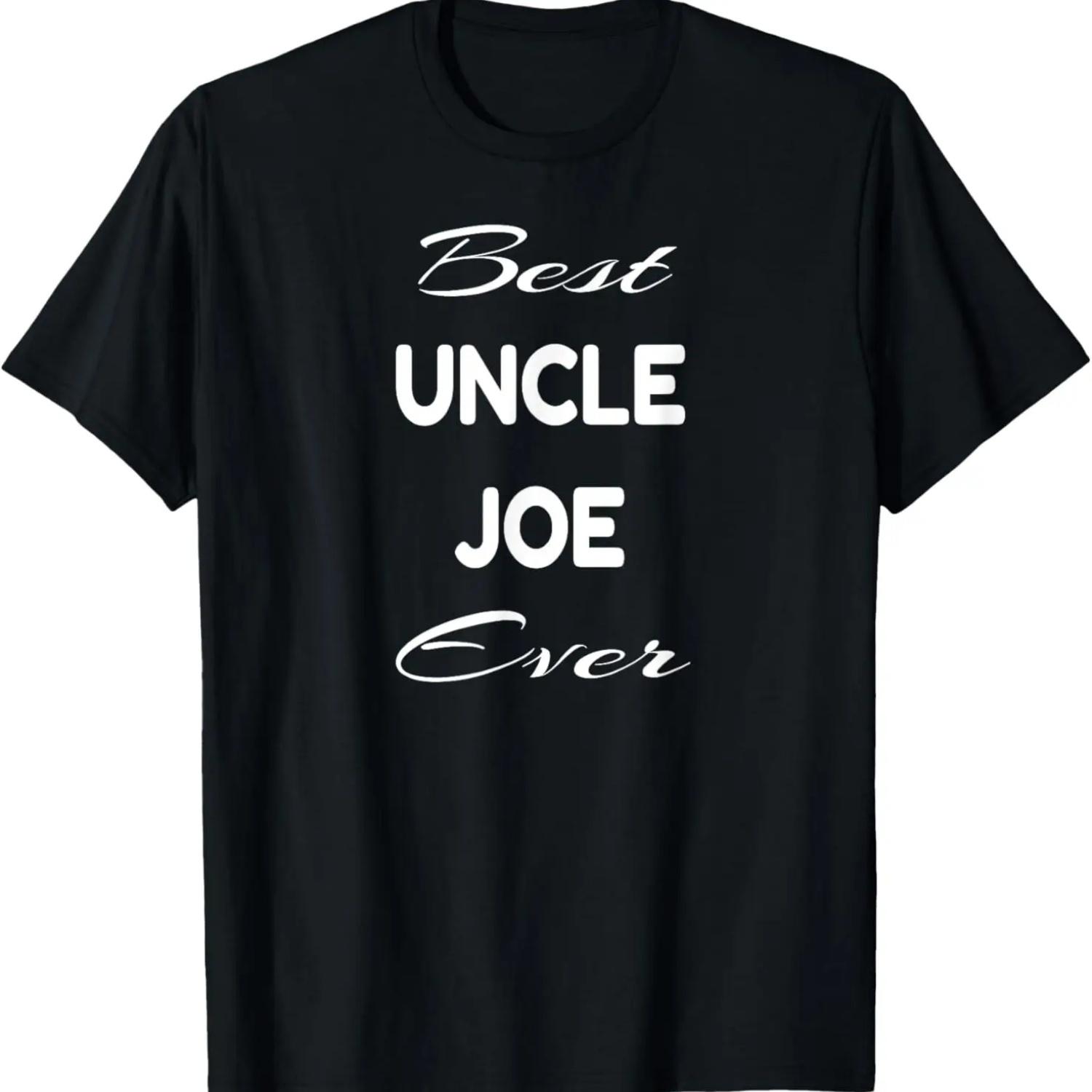 Mens Best Uncle Joe Ever T Shirt S чёрный