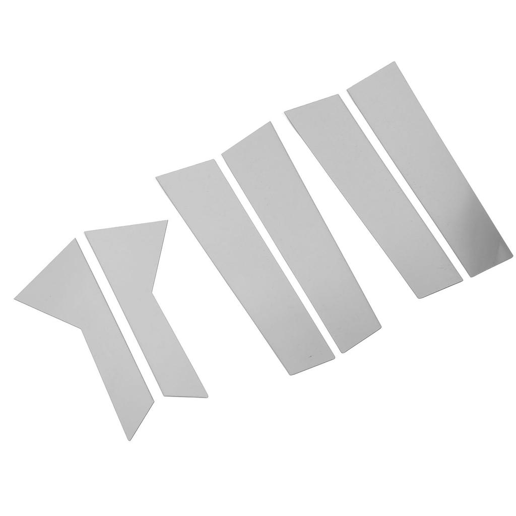 6 Stück Säulenverkleidung Zierleisten Spiegelglanz Chrom Witterungsbeständig Hochfest Tür Fenster
