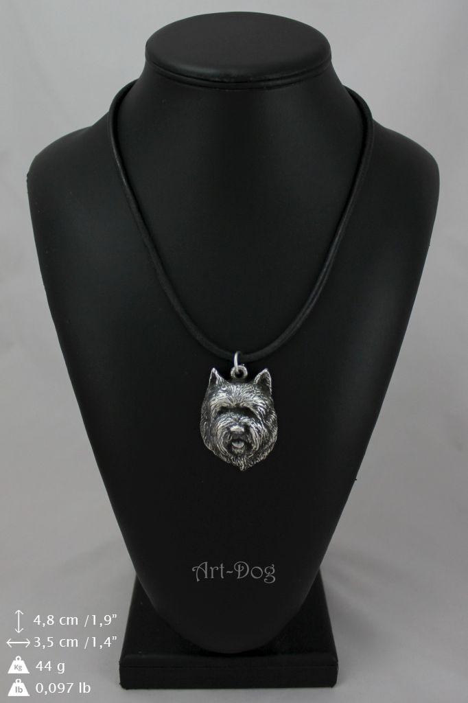 Cairn Terrier II - Necklace with Dog, Silver-plated Pendant for Dog Fan, Unique Jewelry by Art-Dog Brand