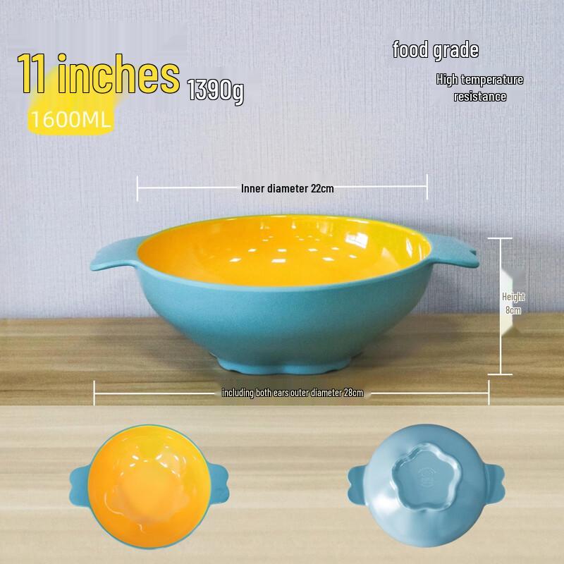 Commercial Melamine Double-Handle Serving Bowls