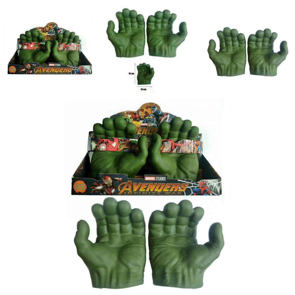 Green Hulk Gamma Fist Avengers Cosplay Gloves Soft Toy Party Gift