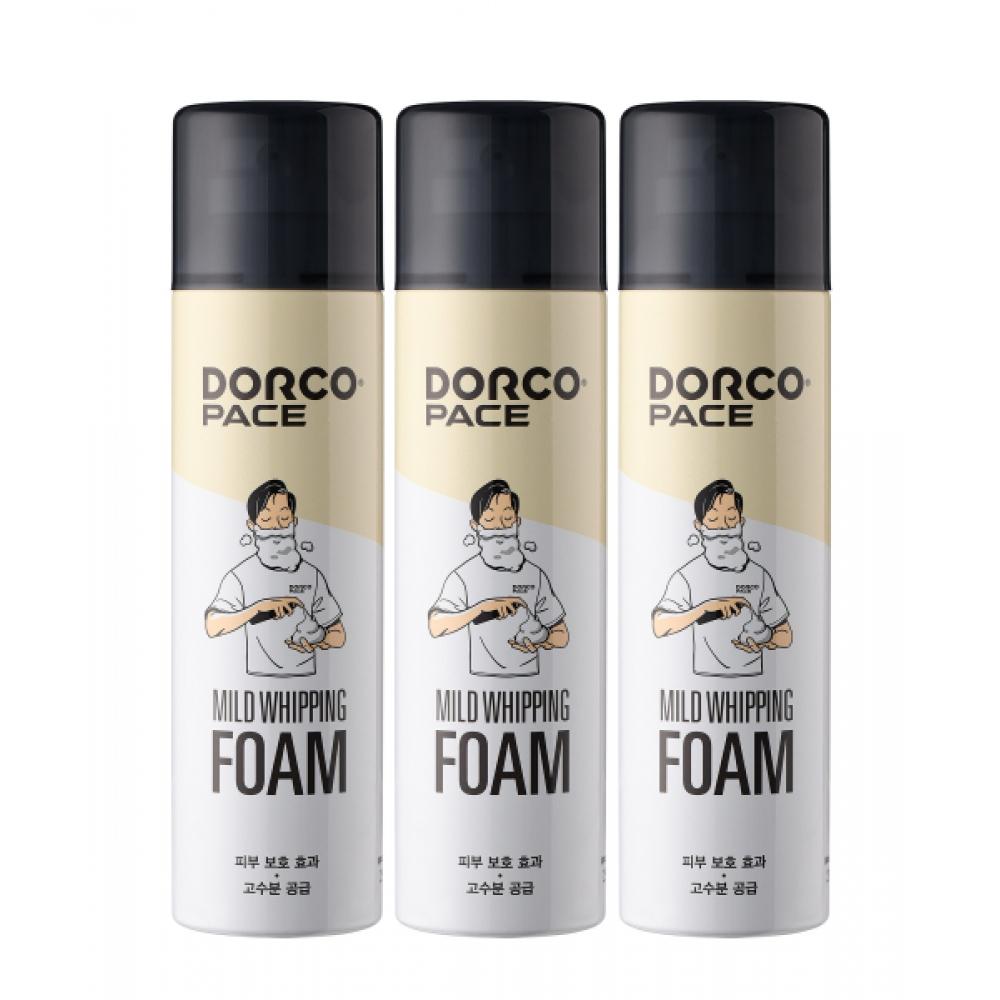 Dorco Face Mild Whipping Large Capacity Shaving Foam 250mlx3