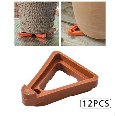 Paquete de 12 Soportes para Pies de Maceta para Maceteros, Soporte DIY para Uso Interior y Exterior