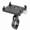 GUB Aluminum Alloy Adjustable Bike Bicycle Phone Holder Handlebar Clip Stand Support (Black)