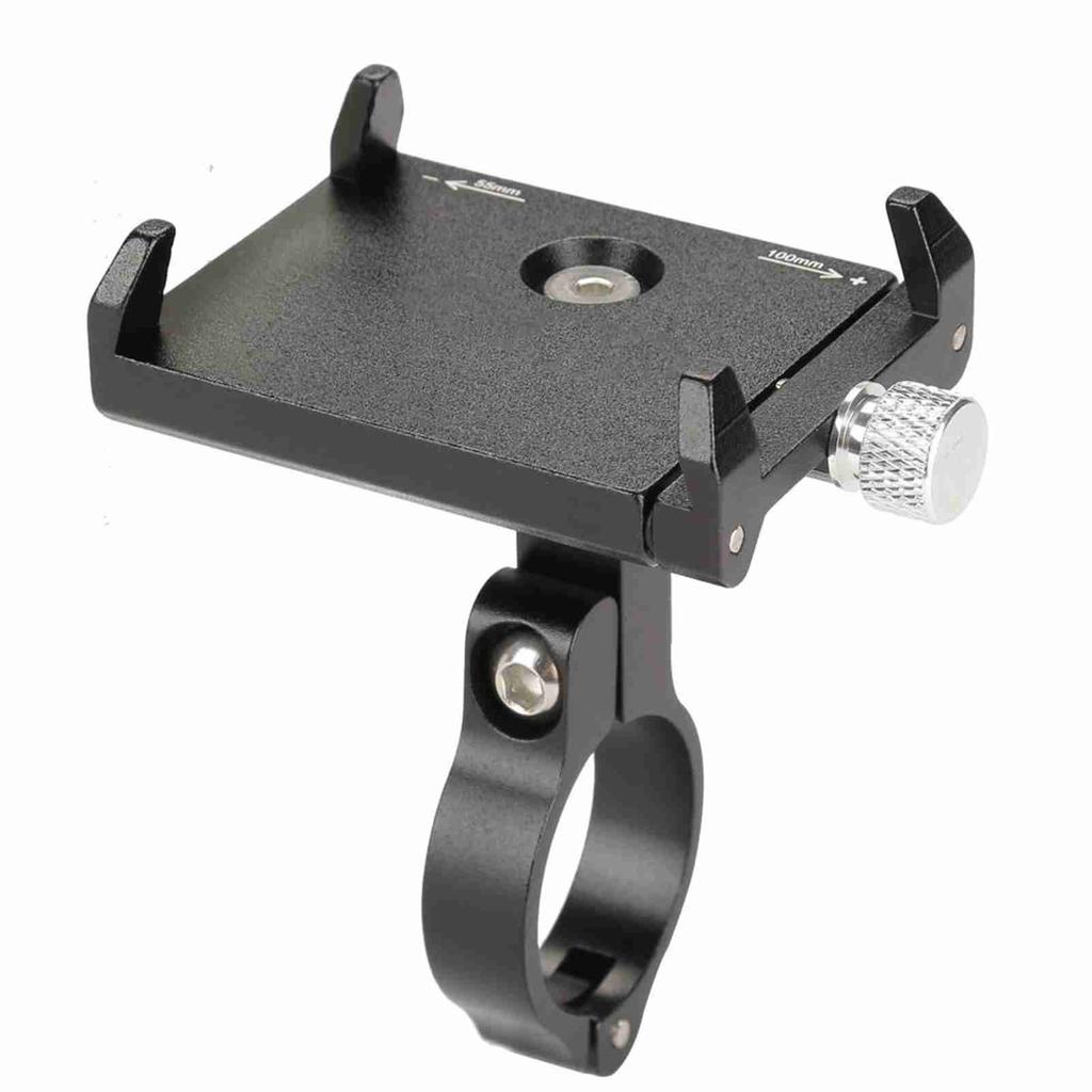GUB Aluminum Alloy Adjustable Bike Bicycle Phone Holder Handlebar Clip Stand Support (Black)