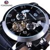 Forsining 165A Forsining Tourbillion Fashion Bracelet Clock Multi Function Display Mens Automatic Mechanical Watches Christmas