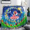 Cardcaptor Sakura Print Flannel Blanket, Ultra Soft High Quality All Seasons Warm Throw, Home Decor Cozy Blanket, Perfect Christmas Gift