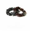2pcs Fashion Luxury Water Diamond Beaded Hair Rings for Women Party Hair Additions