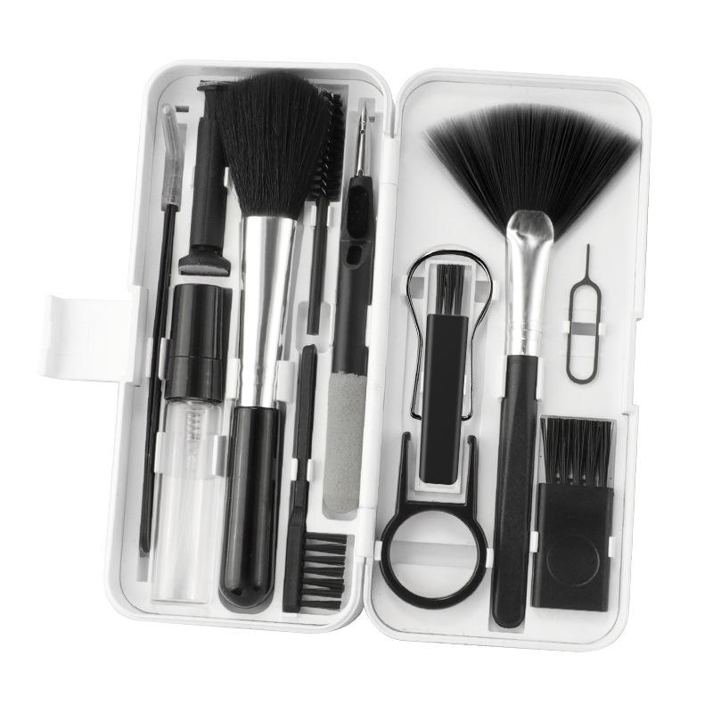 Kit di Pulizia Multifunzione per Fotocamere, Computer, Telefoni, Tastiere, Spazzole e Auricolari