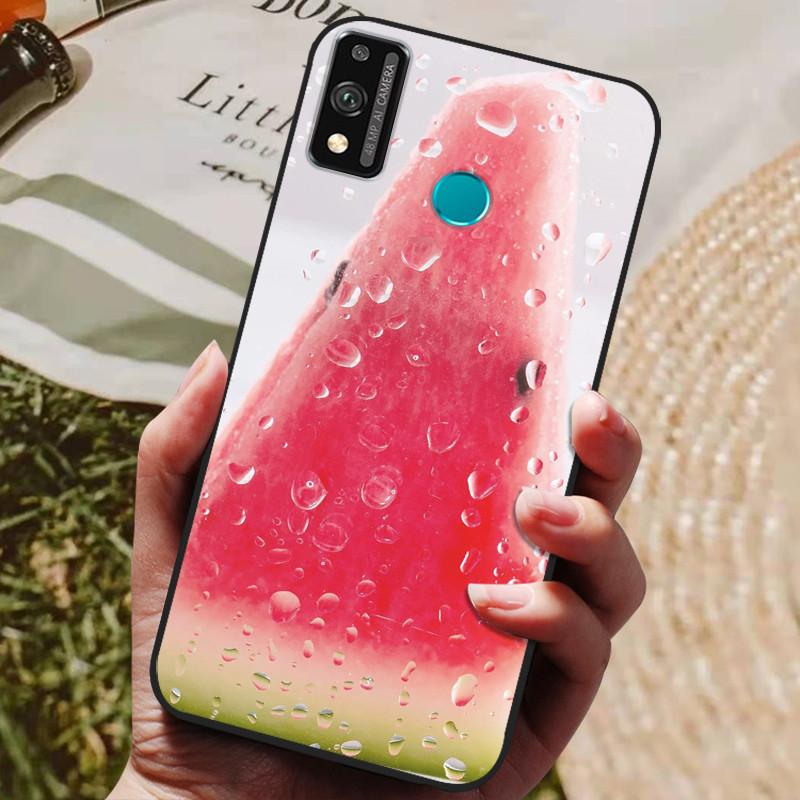 Pour Honor 9x lite Étui Loup Dessin Animé Silicone Souple TPU Coque Arrière Pour Huawei Honor 9X lite Étuis de Téléphone Honor9x Lite Fundas Coque
