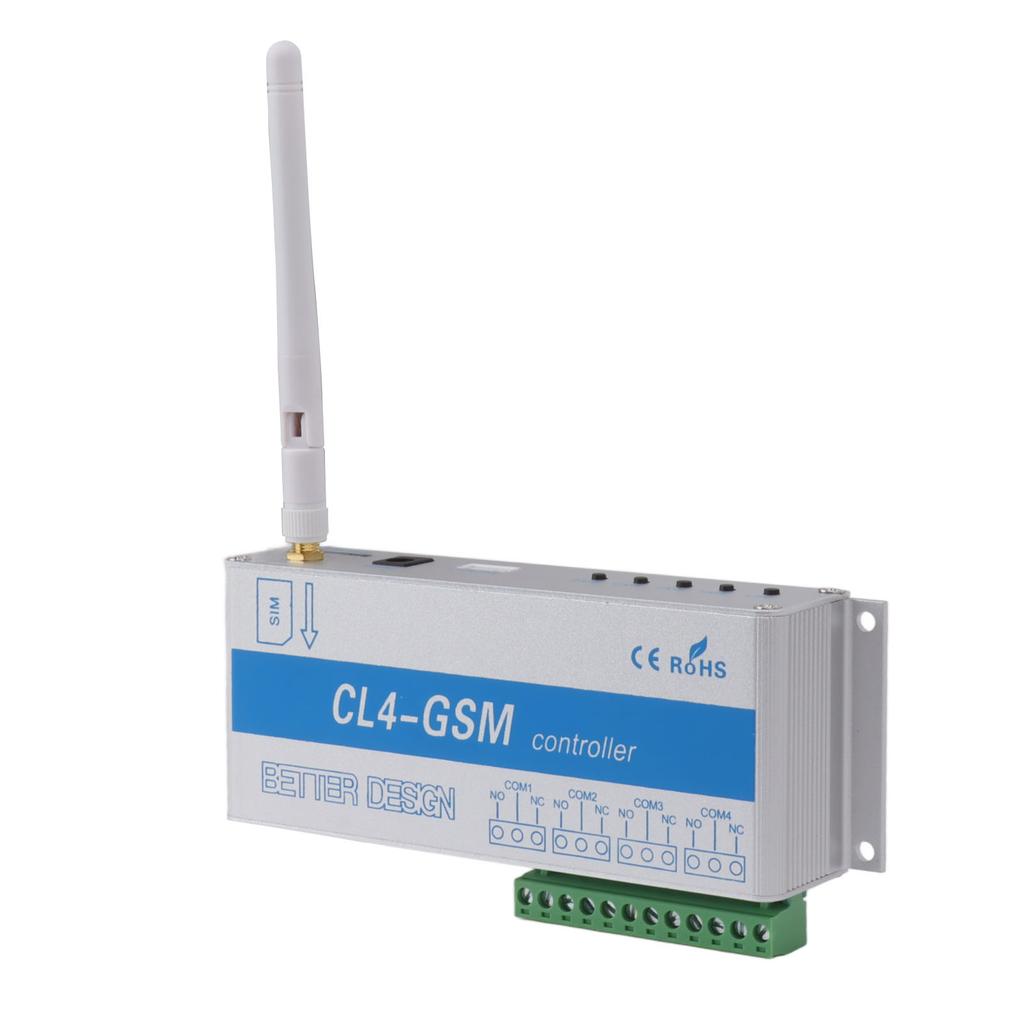 SMS GSM Gate Opener IP30 Protection Aluminum Remote Control Relay Switch for Garage Hangar Warehouse