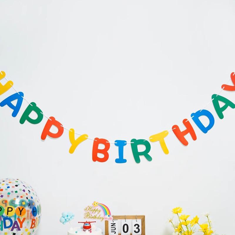 Geburtstagsbanner zum ersten Geburtstag: Jungen & Mädchen Party Dekoration