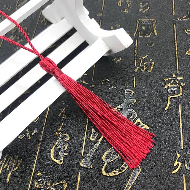 10~80Pcs Bookmark Tassels Fringe Brush Handmade Soft Craft Mini Tassels with Loops for DIY Crafts Jewelry Making Accessories
