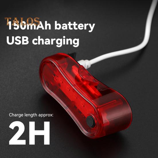 Zadní světlo na kolo Vodotěsné Lehké USB dobíjecí LED zadní svítilna Univerzální MTB Silniční Horské kolo Výstražná svítilna pro noční jízdu