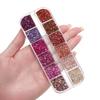 48Grams/Box 12 Colors  Crushed Glass Stones Resin Filling Irregular Broken Stone for DIY Epoxy Resin Mold Crafts Nail Art Decor