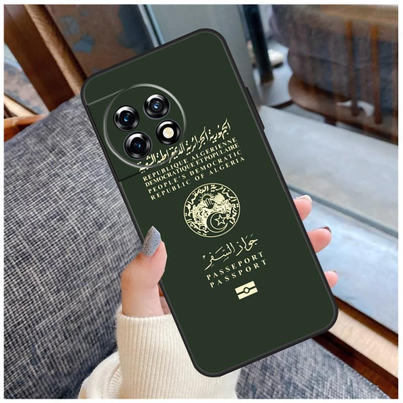 Algerian Passport Case For OnePlus 13T 8T 10T 9 10 Pro 15 13 12 11 13R 12R Nord CE 5 2 3 4 Lite N20 N30 Coque