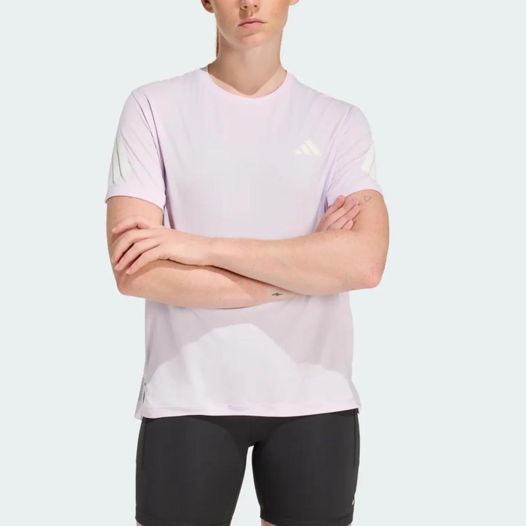 Adidas Climacool Round Neck Short Sleeve Logo Striped T-Shirt Women Tops KS5048