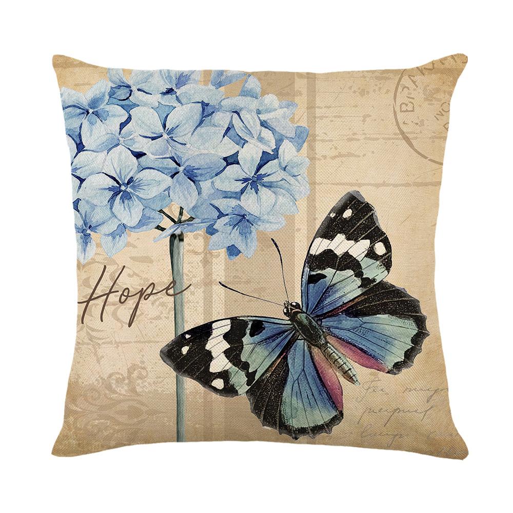 Cartoon Black and White Check Rabbit Print Pillow Cover Home Living Room Cushion Cover Pillow Cover