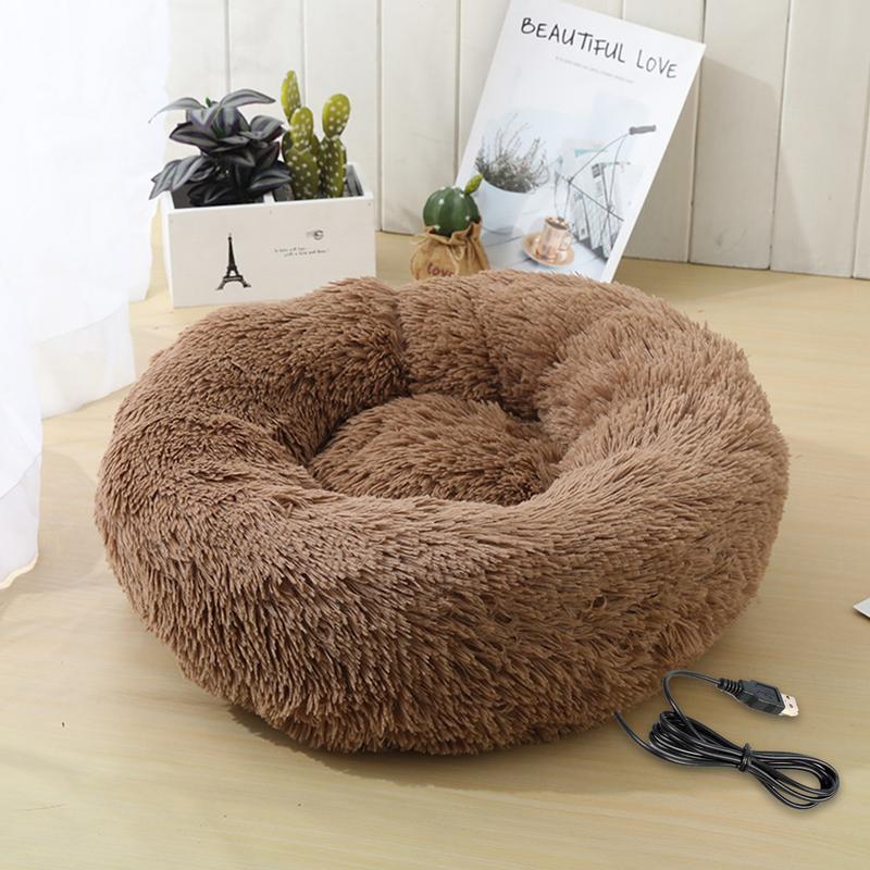 Elektrisch beheiztes Hundebett Weiche und bequeme Haustierheizkissen USB-Aufladung Katzenmatte Winter Warmes Indoor-Haustierbett Heiz-Haustierkissen