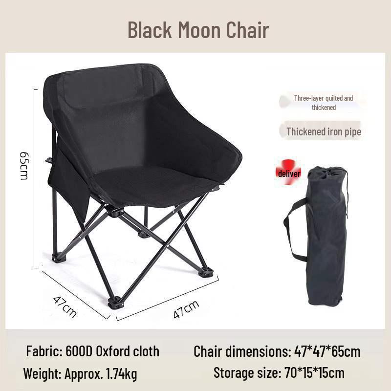 Compact Portable Folding Chair for Camping, Lounge, Fishing, and Beach