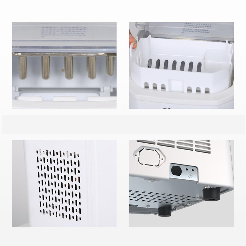 Fully Automatic Small Ice Maker 9 Ice Cubes Low Power Ice Maker for Home Kitchen Office Party