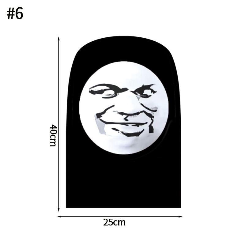 Funny Dragon Head Cover Trick Mask Halloween Prank Scar Party Mask Creative Headwear Cycling Sunscreen Mask Realistas De Caras