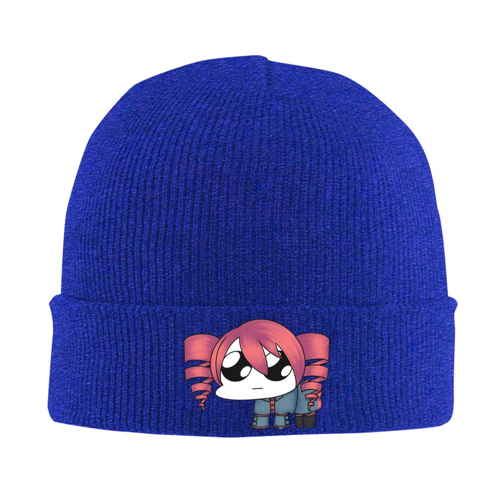 Triple Baka Kasane Teto  Beanie Hats  Bonnet Hats Female Male Vintage Kpop Knitting Hat Autumn Winter Thermal Elastic Caps