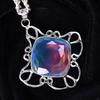 Natural Opal Pendant 46 ct Square Cushion Cut Gems October Birthstone for Gem Collections