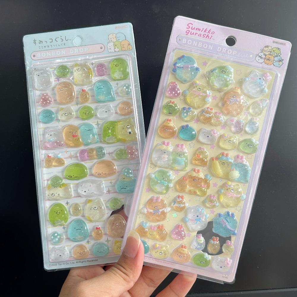Mini Japanese Style New Cartoon 3D Drop Relief Stickers Scrapbooking Diy Journaling Stationery Diary Decor School Cute Stickers