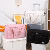 Solid Color Luggage Bag Oxford Travel Handbag Portable Sports Tote Bag  Ladies