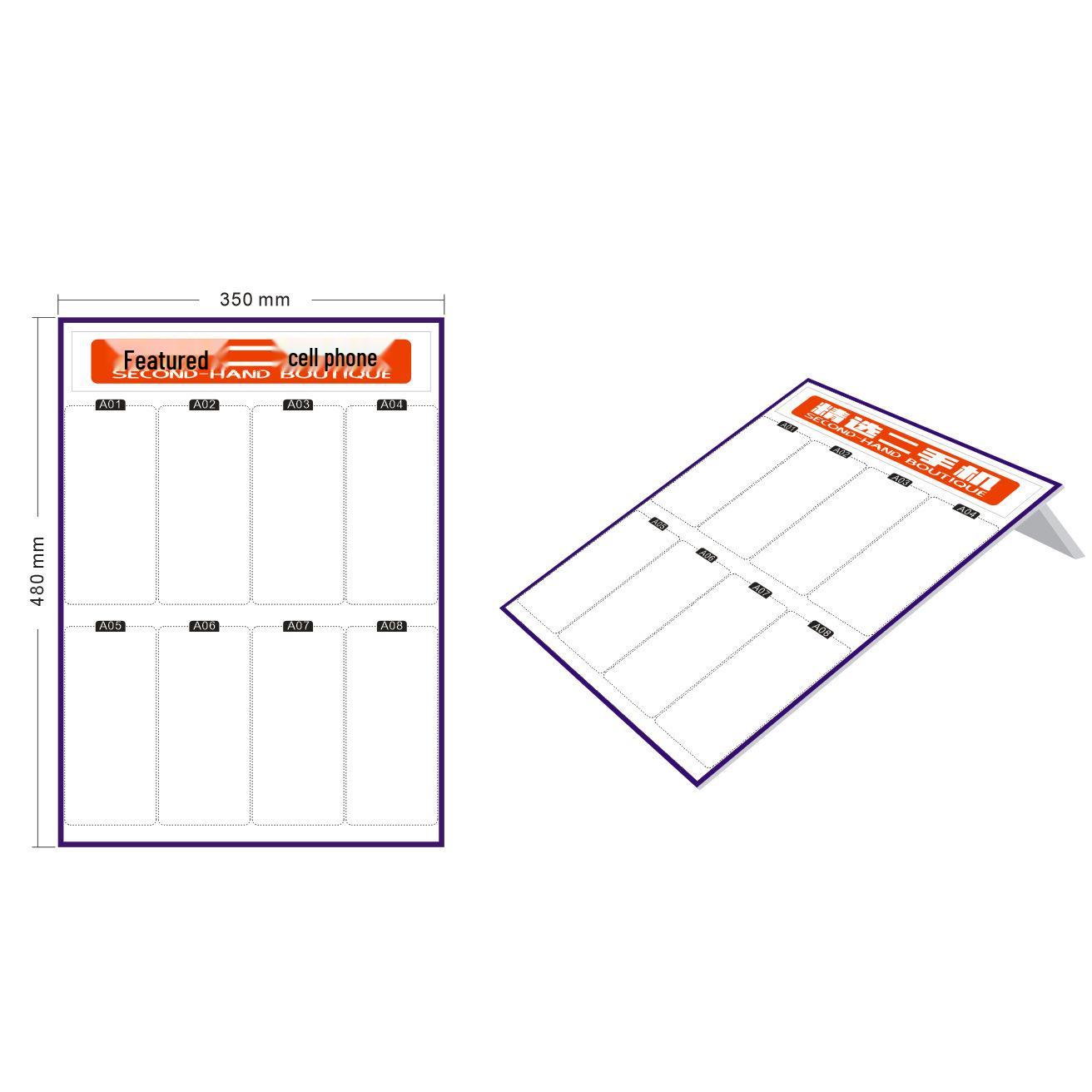 

Universal Mobile Phone Display Stand Combination for Telecom Business Halls