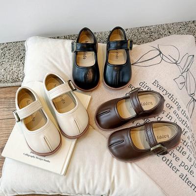 Mädchen Lederschuhe Rutschfest Kinder Mary Jane Schuhe Mode Kinder Ballerinas Mokassins Schuhe Frühling Herbst Weiche Sohle Klettverschluss