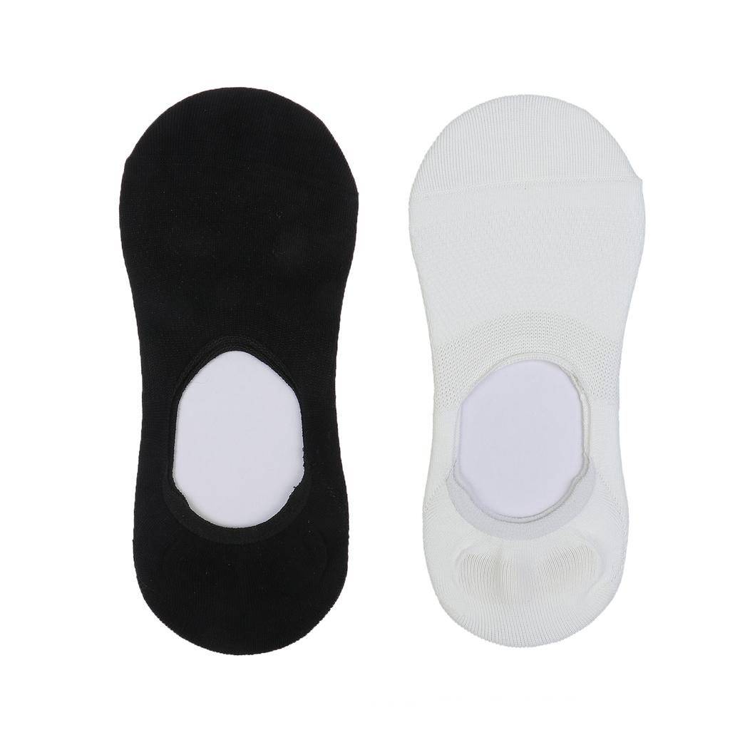 2 Pairs Women Invisible No Show Socks, Mesh Breathable Cotton Liner Socks, Non Slip Low Cut Boat Socks for Summer Daily Wear