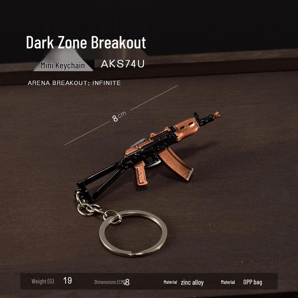 Dark Zone Mini Gun Keychain: AEK, AKM, AKS74U, RPK16, T88 Sniper, VSS Models